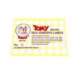 Giấy dán nhãn Tomy A5 đủ số